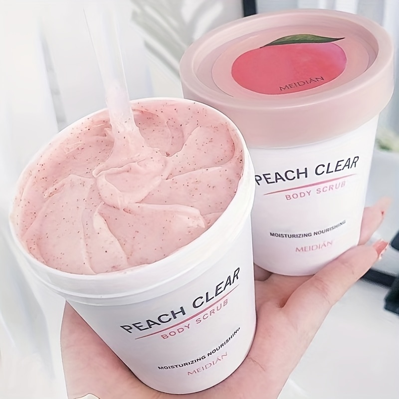 2pcs低刺激性アイスクリームピーチボディスクラブ - ミネラルベースの角質除去＆保湿全肌タイプに優しいやさしいケアでリフレッシュ 4,812円