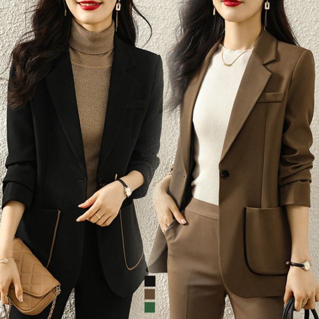 パンツスーツ セットアップ ビジネススーツ 2点セット レディース 春物お呼ばれ 着痩せ 長袖通勤スーツ セレモニースーツ ショート丈ジャケット スーツ パンツドレス 上下セット テーパードパン 7,583円