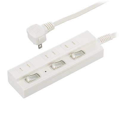 他サイト： HS-TPK31W-22 [節電タップ 雷ガード 3個口 1m]の商品画像