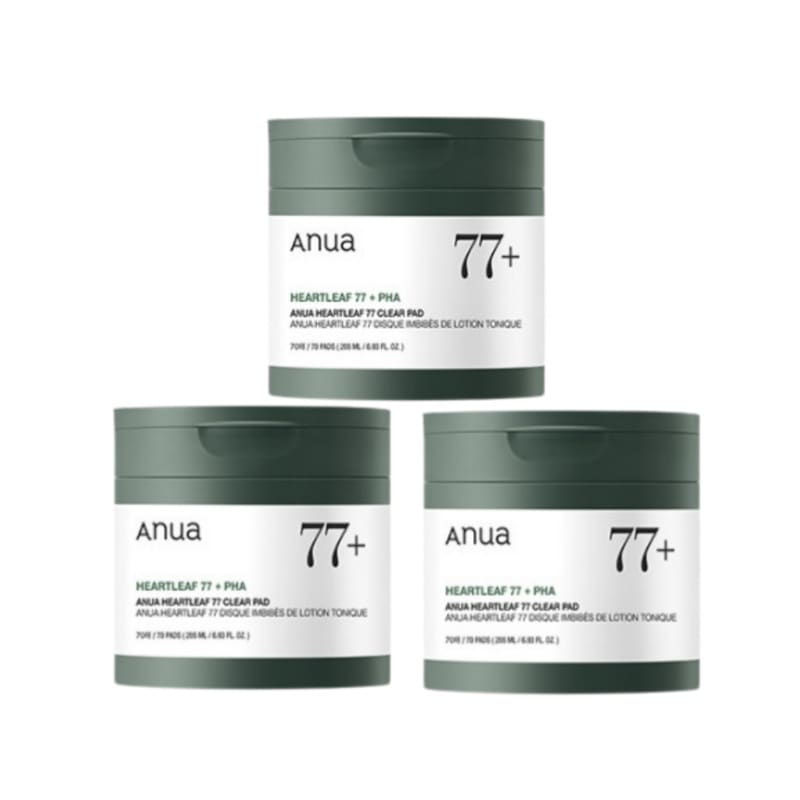 A**ua アヌ* ドクダミ77 クリアパッド 70枚 X3 スブジ 鎮静拭き土