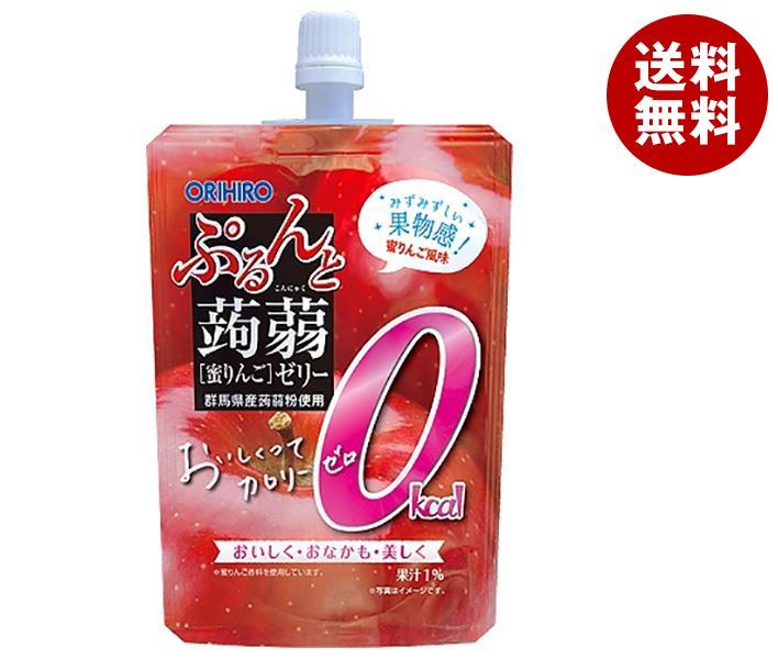 オリヒロ ぷるんと蒟蒻ゼリー カロリーゼロ 蜜りんご 130gパウチ*48本入