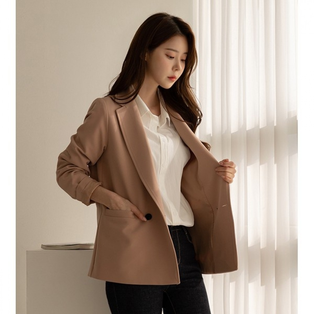 (Elysia) ダブルテンションジャケット大きいサイズ婦人服