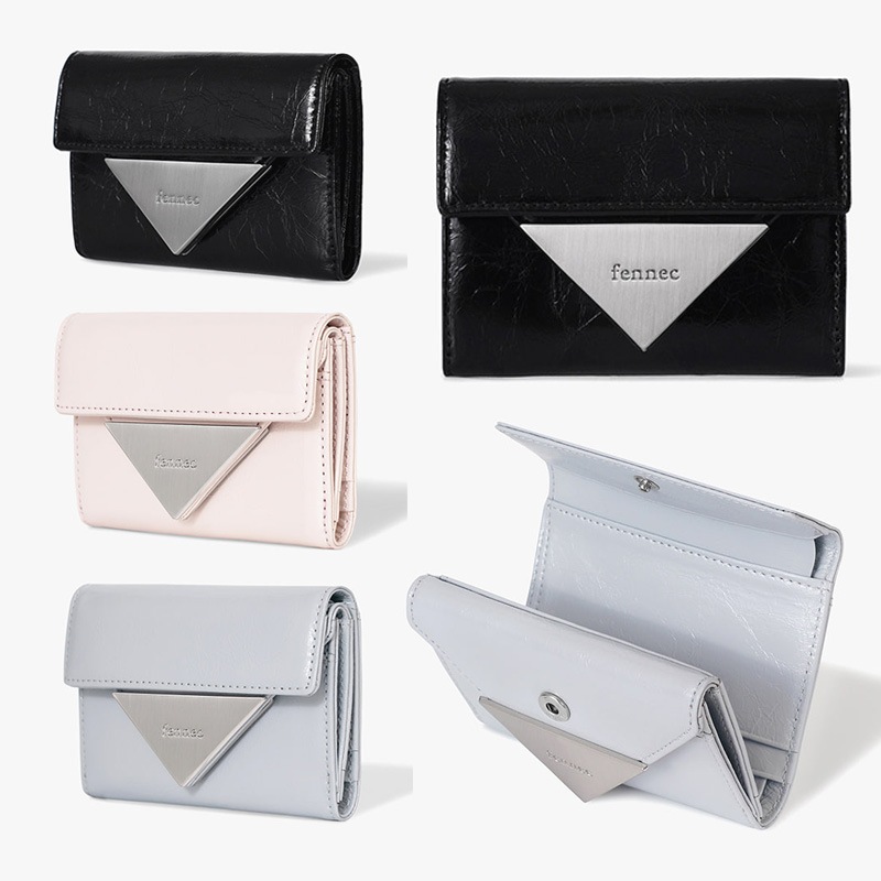 CRINKLE TRIANGLE DOCO WALLET - MISTY LAVENDER / BLOSSOM / BLACK 9,040円