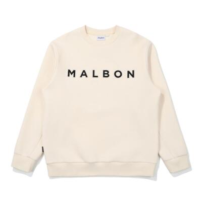 本物のMalbon Golf マルボン エッセンシャル ラウンド マン・トゥ・マン クリーム (男性用)