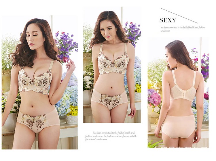 まとめ買いでお得3組／脇肉すっきり！ 超人気激安ブラジャー＆ショーツセット全６色無