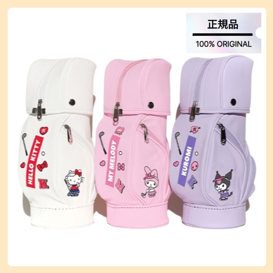 【正規品】ゴルフ ポーチ バッグ ゴルフバッグ ミニ 3種1択(ハローキティ/クロミ/マイメロ)