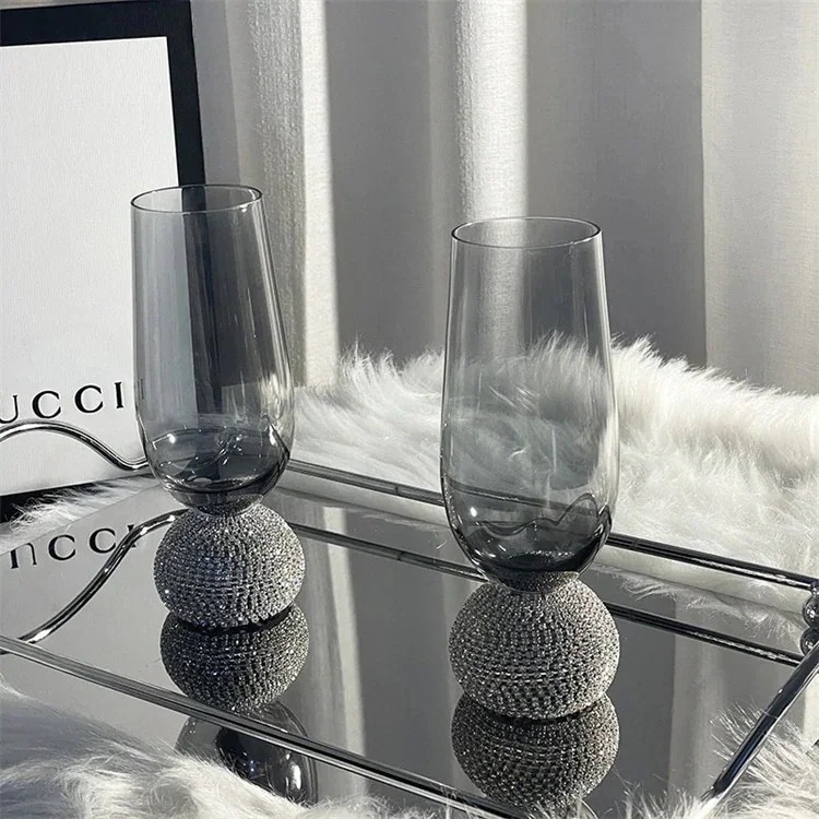 スタイル グラス シャンペン ワイングラス ハイフット 冷水グラス デザインセンス 宴会場 結婚式 エレガント3459