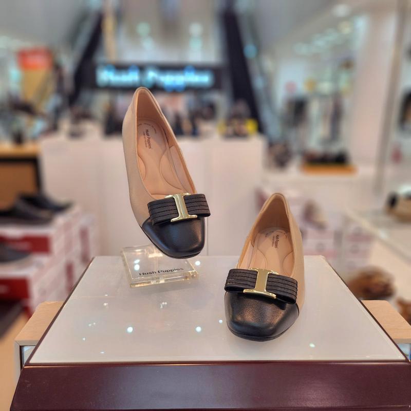 女性の足に優しい軽量3cm高級装飾チャンキーヒールパンプス礼装靴3fr426-F_CA