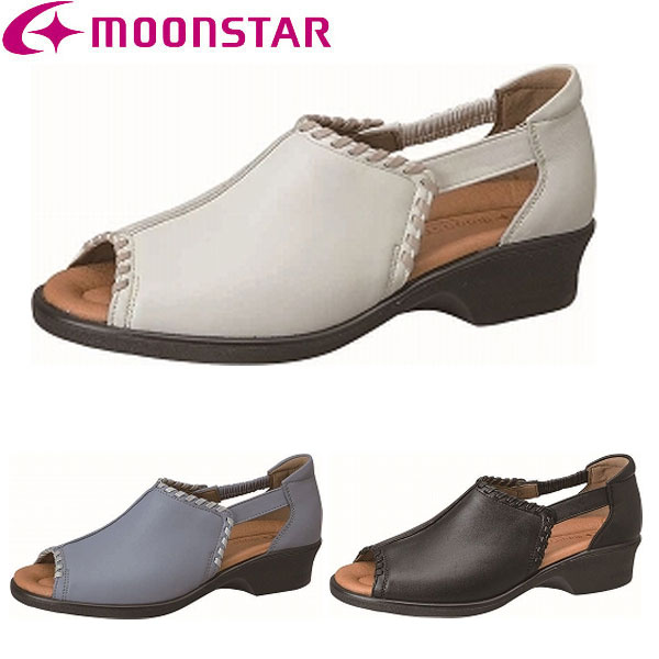 返品交換不可 現品限り処分 ムーンスター moonstar スポルス レディース コンフォート サンダル 軽量 国産 日本製 SP9331 レディース・婦人 即納