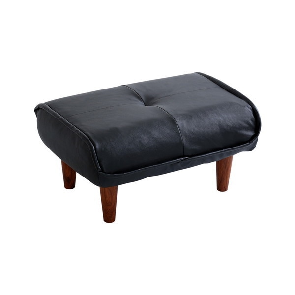 ホームテイスト SH-07-KLN ソファオットマン(レザー) 日本製 Kleine-クレーナ- ブラック メーカー直送