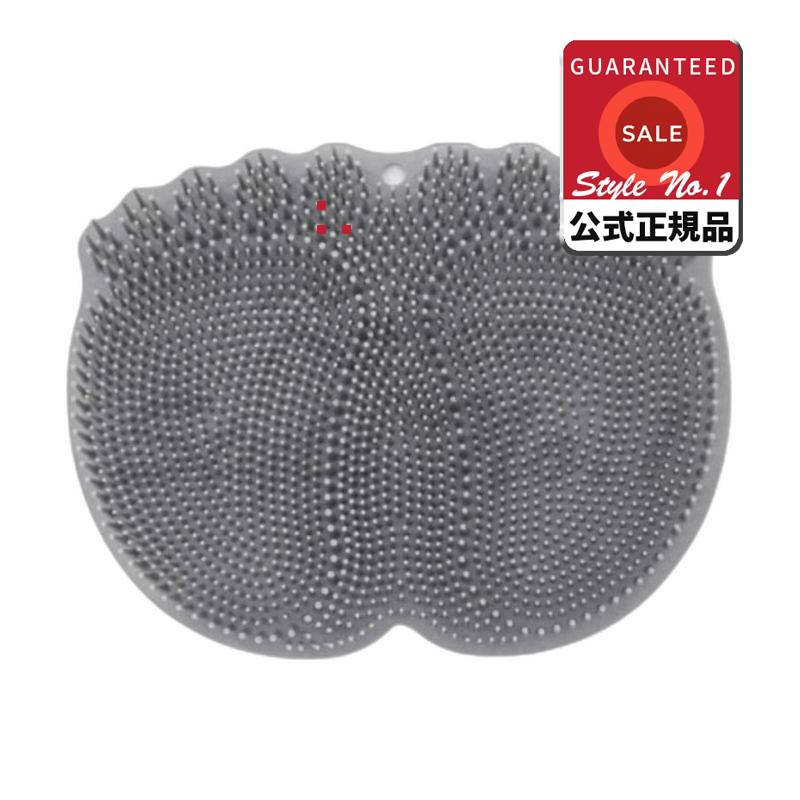 エッジプロシリコンフットブラシ足洗いマットフットクリーナーグレー3個