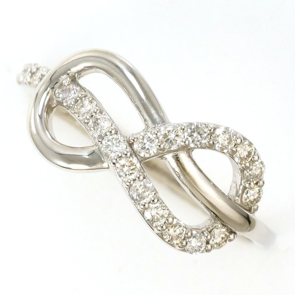 PT950 リング 指輪 10.5号 ダイヤ 0.28 総重量約2.6g ジュエリー 中古