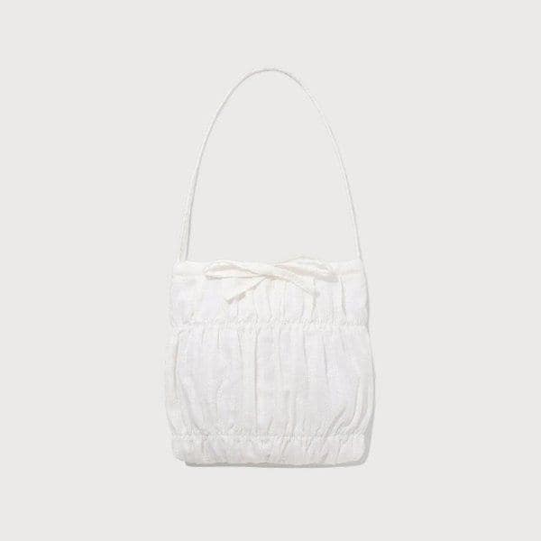 トートバッグ JQS CO2506TB77-WH クローバーハート レース ミニトートバッグ White