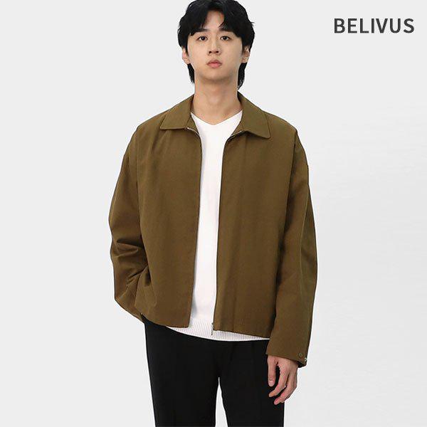 メンズコットンジャンパー オーバーサイズカラー ジップアップ 中間シーズン ジャケット BYHT012