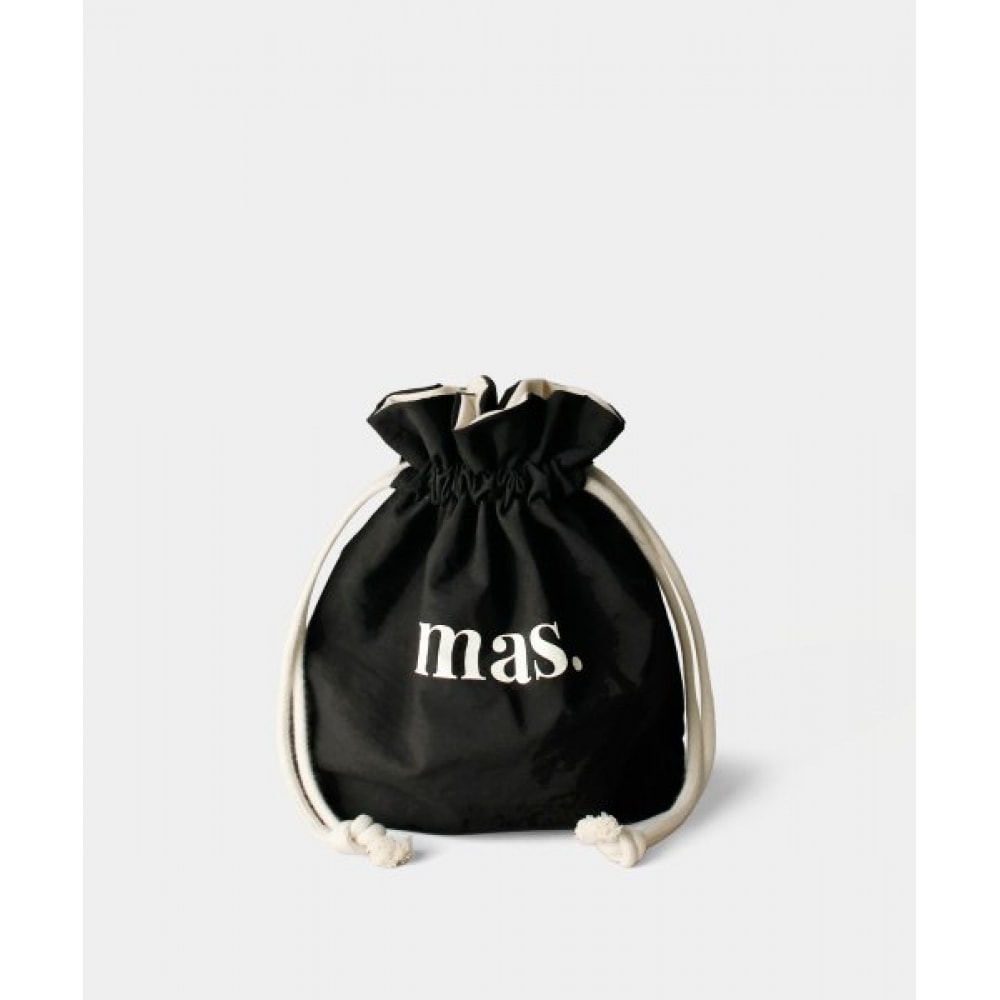 マスマルーレス 2ウェイストリングバッグ _ ブラック