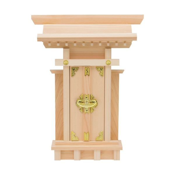 （まとめ） フィットポスト 神棚（袖付）1個 3セット