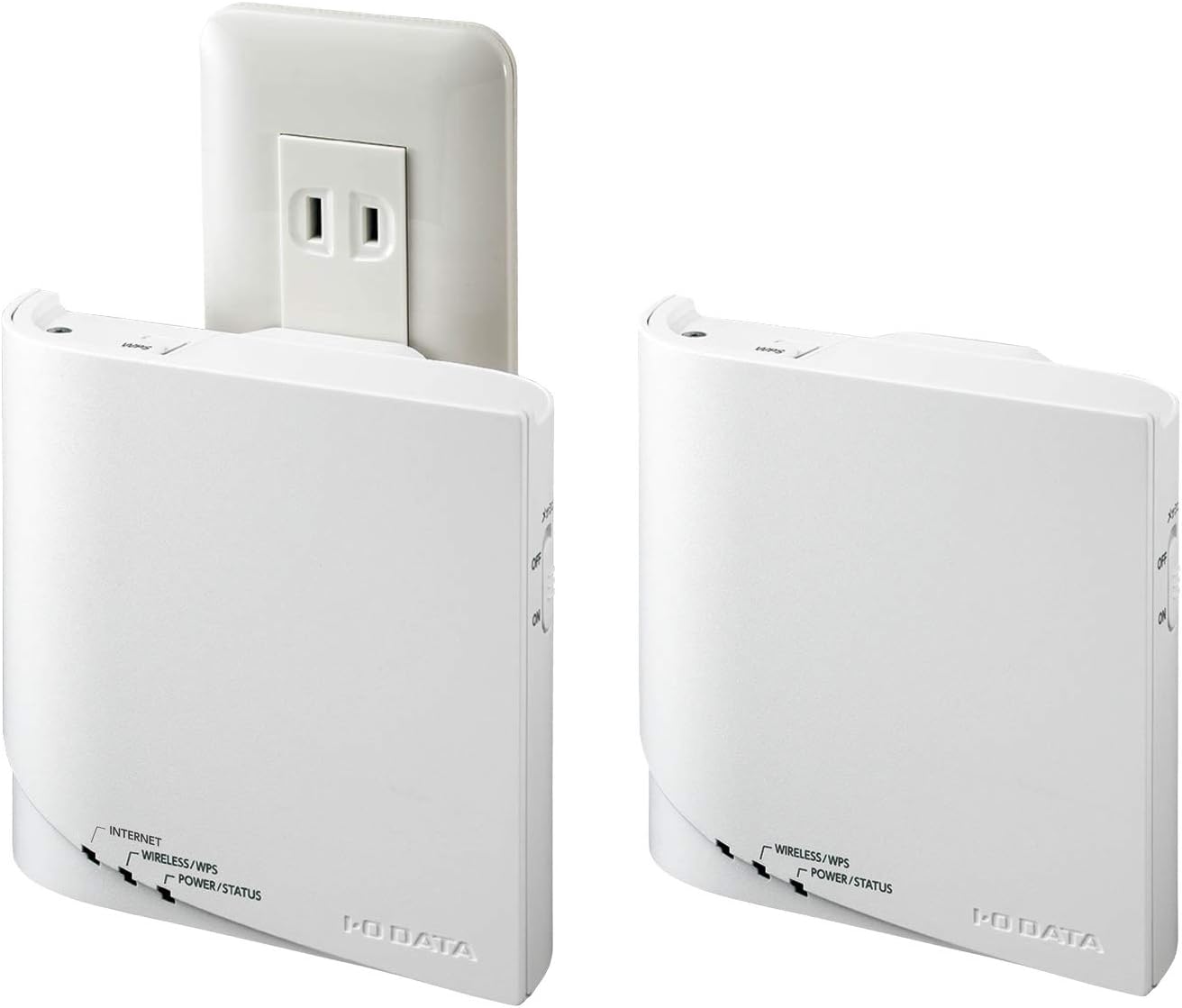 アイ・オー・データ WiFi 無線LAN ルーター 11ac Wi-Fi 867+400Mbps 子機1台 コンセント直付け IPv6 3階建/4LDK/30 日本メーカー WN-DX1300GNEX