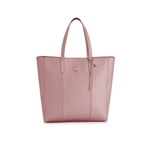 Joy Mangano Metallic Leather Travel Tote， Rose Quartz 並行輸入品