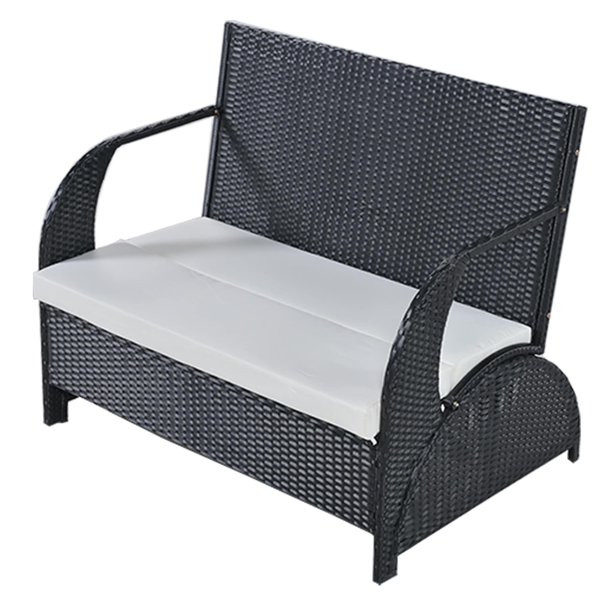 ガーデン テーブル セット ガーデンソファ 2way ラタン調 ガーデンファニチャー ベランダテーブル ガーデンテーブル ガーデンチェアー テーブル コンパクト 家具 樹脂 ホテル カフェ テラス 屋 33,345円