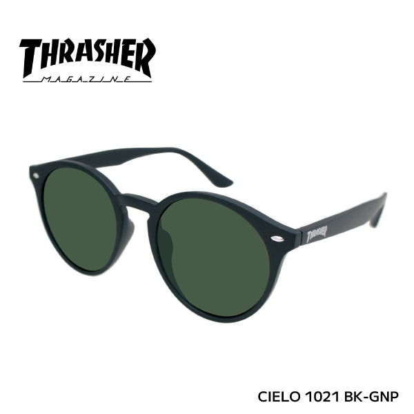 【即納】 正規品 THRASHER スラッシャー 偏光レンズ CIELO シエロ 1021 BK-GNP マットブラック×グリーン