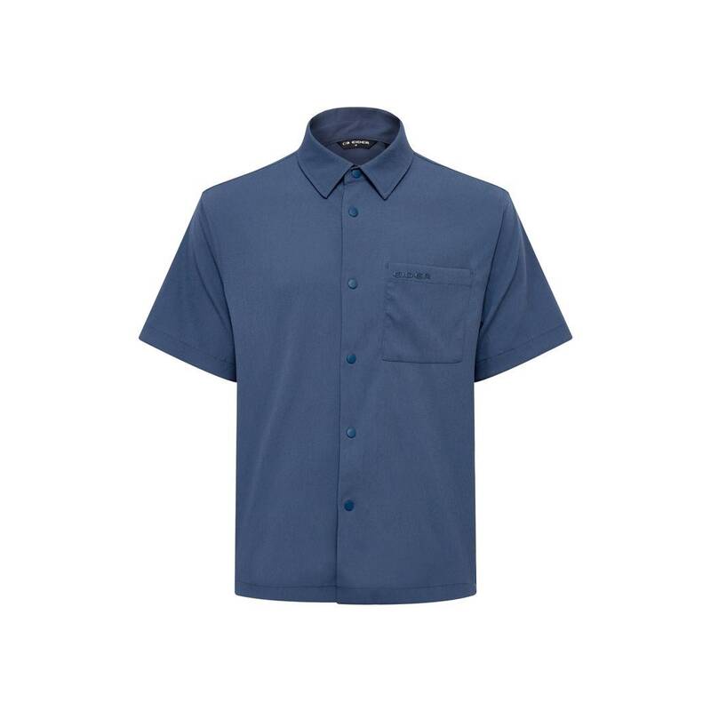 EIDER COOLEATS AIR（クーリッツ エア） メンズ半袖シャツ_STEEL BLUE DMM26453BX 371839