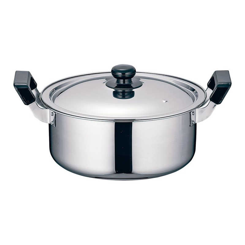 遠藤商事　TKG ステンレス プラ柄 実用鍋 30cm　AZT8907