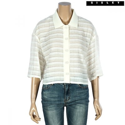 シスレー) シスレーシースルー半袖シャツタイプ半袖ジャンパー