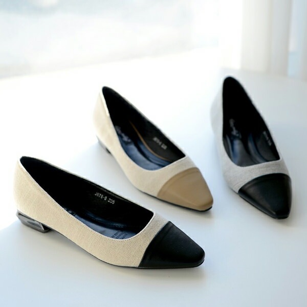 注目の福袋 靴 ベージュ グレー ブラック 灰色 黒 ペタンコ ぺたんこ ローヒール フラット レディース キャップトゥ パンプス バレエシューズ 婦人靴 韓国 歩きやすい その他 パンプス オプション2 250 Www Shred360 Com
