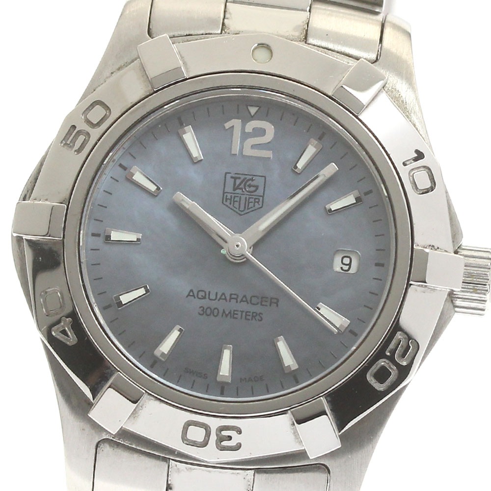 タグホイヤー TAG HEUER WAF1417 アクアレーサー デイト クォーツ レディース _870635【中古】