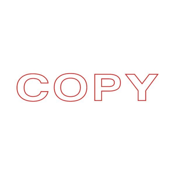 （まとめ） TANOSEE スタンパー 「COPY」赤 1個 [x30セット]