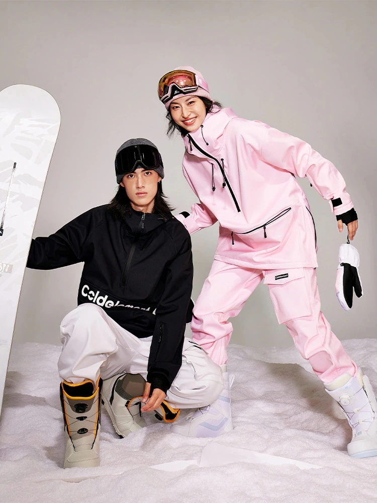 スノーボード ウェア スキーウェア 上下セット メンズ レディース 耐水19000mmH2O 男女兼用 ロングパンツ ジャケット アウター 韓国風 スノボウェア 半ジップアップパーカー プルオーバー