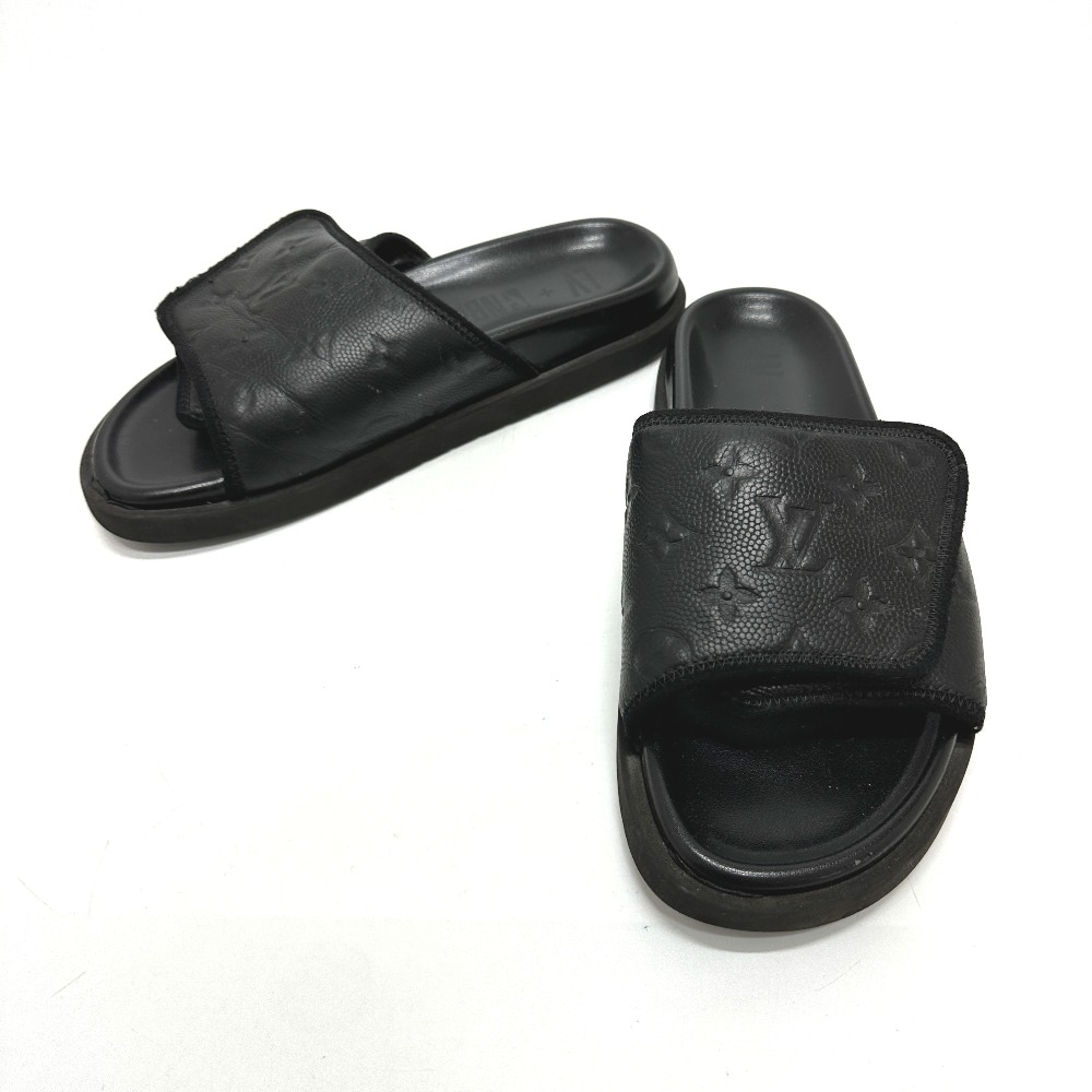 サンダル マイアミライン ミュール NBAコラボ 靴 レザー ブラック