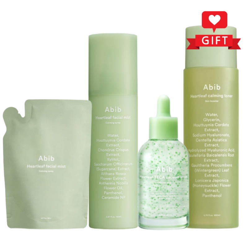 ドクダミ鎮静ケア4点セット（トナー200ml+セラム50ml+ミスト150ml＋詰め替え150ml）