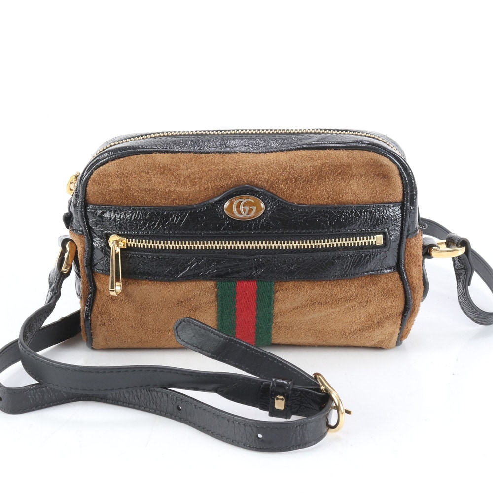 極美品 シェリー ライン GG ダブルG 573321 レザー ショルダーバッグ 斜め掛け ハンド トート レディース RUE CQ19-5 中古