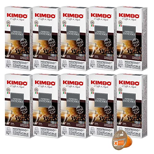 KIMBOネスプレッソ カプセル 互換 キンボ kimbo コーヒー インテンソ 1箱 10 カプセル 10箱 合計 100 カプセル