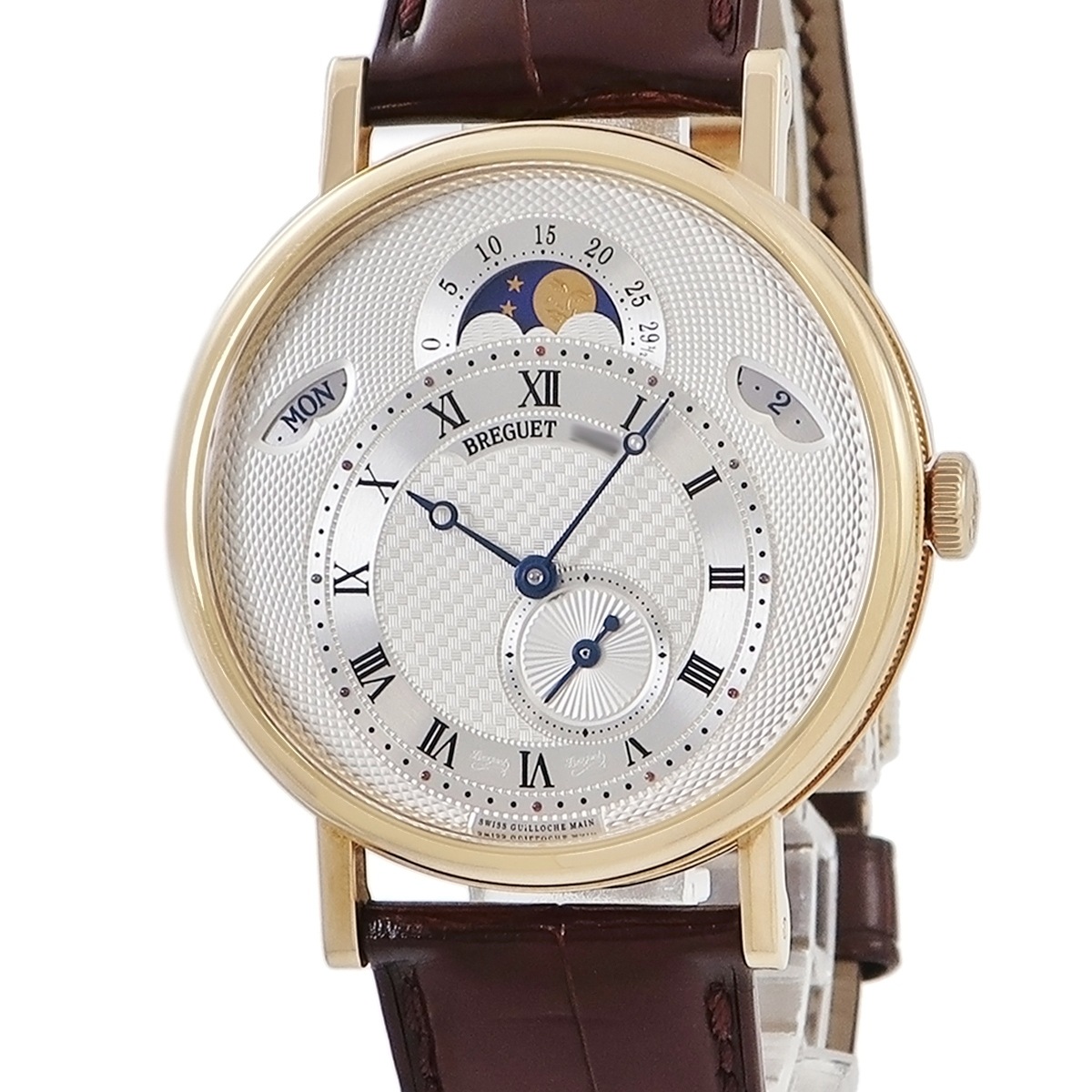 クラシック デイデイト ムーンフェイズ 7337BA/1E/9V6 自動巻き メンズ K18YG無垢 ブレゲ針 オフセンター 3年保証