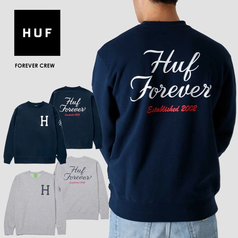 FOREVER CREW トレーナー スウェット PF00466 長袖 レディース ロゴ クルーネック 秋 冬