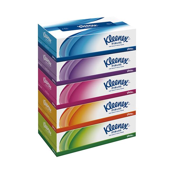 日本製紙 クレシア クリネックスティシュー180組/箱 1セット（60箱：5箱x12パック）