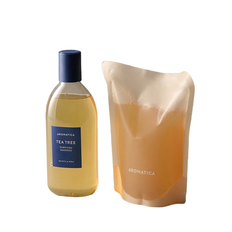 アロマティカティーツリーフューリーファインシャンプー400ML＆詰め替え500MLセット