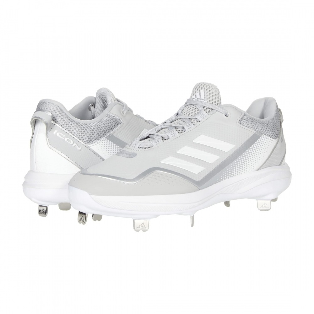 アディダス Icon 7 ベースボールクリートホワイト/チームライトグレー/シルバーメタリック