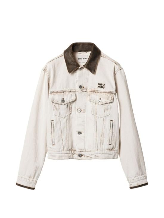MIU MIU Women Jackets GWB273 183TF0009 Bianco