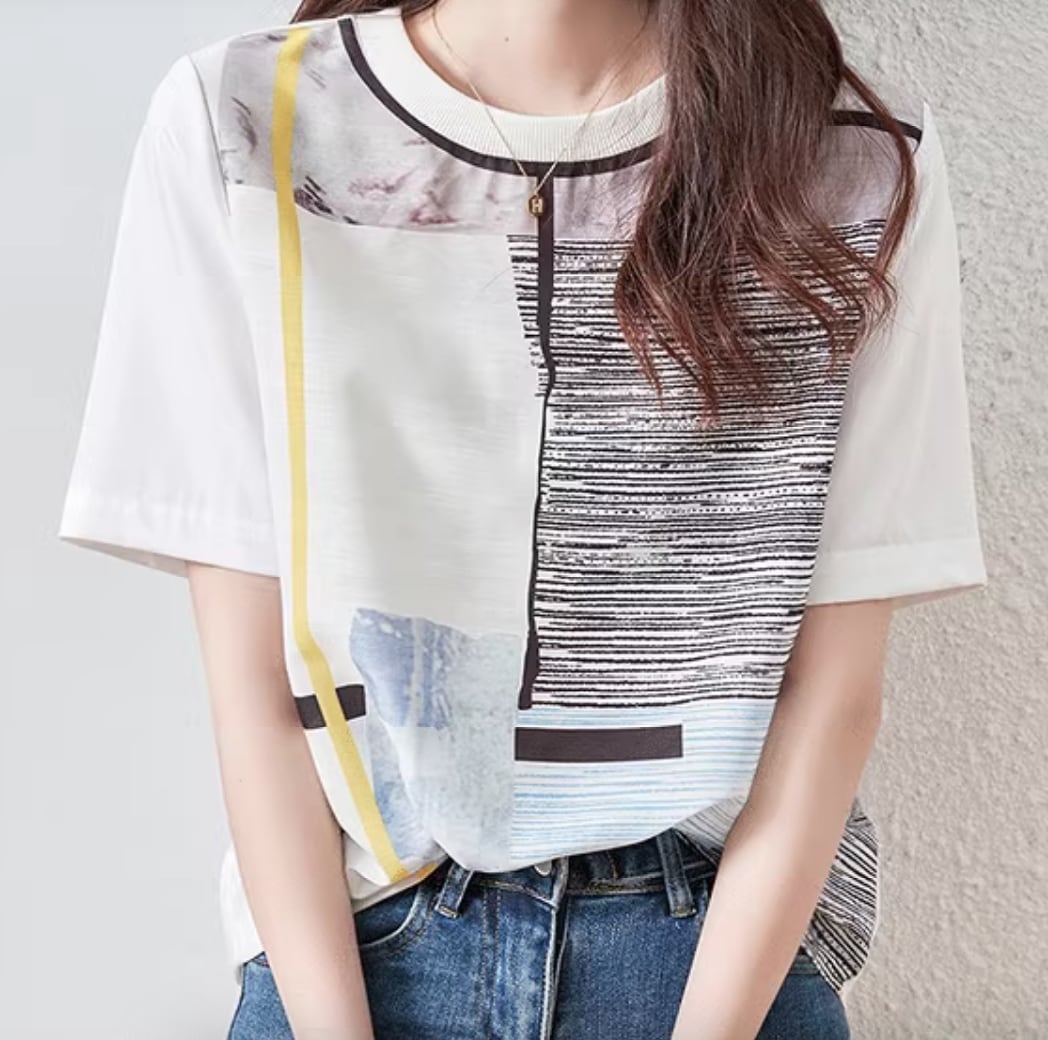 トップス シャツ 半袖 かわいい 大人可愛い きれいめ シンプル カジュアル おしゃれ かっこいい レトロ こなれ感 ラフ ボーイッシュ スポーティー ルーズ 個性的 クール モード系 主役級 存在感