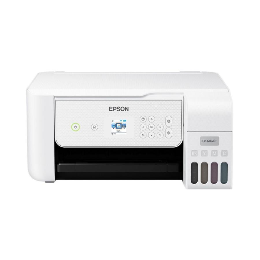 【新品 箱不良・シュリンク破れ品】EPSON エプソン A4 カラーインクジェット複合機 エコタンク搭載モデル EP-M476T ホワイト