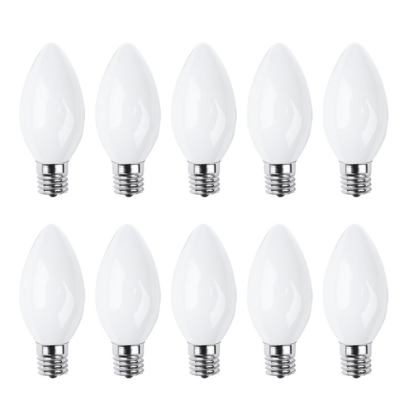 シャンデリア電球 LEDシャンデリア電球 E12 E17 40W形相当 インテリア 照明 10set