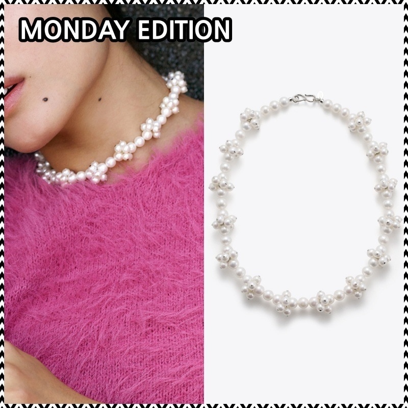 MONDAY EDITION THE FLOWER PEARL NECKLACE