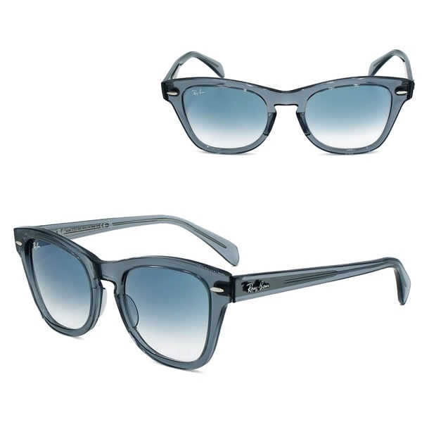 サングラス 0RB0707SF 66413F 53 ローブリッジフィット メンズ レディース ユニセックス トランスペアレントグレー ブルーグラデーション