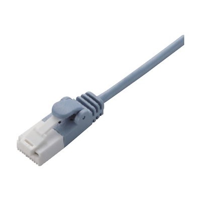 （まとめ）エレコムツメ折れ防止スリムLANケーブル(Cat6) ブルー 7.0m LD-GPST/BU70 1本〔×5セット〕 まとめ）エレコムツメ折れ防止スリムLANケーブル(Cat7対応) ブルー