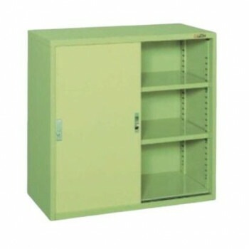 サカエ 工具管理ユニットKU型 スチール引戸タイプ 900x450x880mm グリーン KU-93H