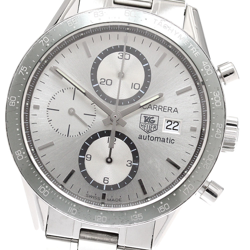 タグホイヤー TAG HEUER CV2011.BA0786 カレラ クロノグラフ デイト 自動巻き メンズ 保証書付き_917487【中古】