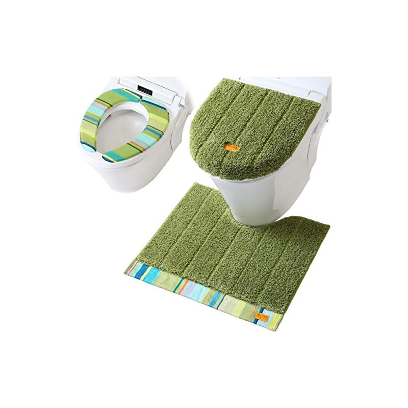 ヨコズナクリエーション バス トイレタリー (トイレマット&フタカバー&便座カバー セット, レトワール デュ ソレイユ ルノワール)